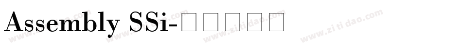 Assembly SSi字体转换
